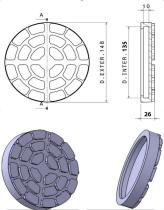 JOMAFA 10337 - TACO DE GOMA COMPATIBLE PARA ELEVADORES RAVAGLIOLI